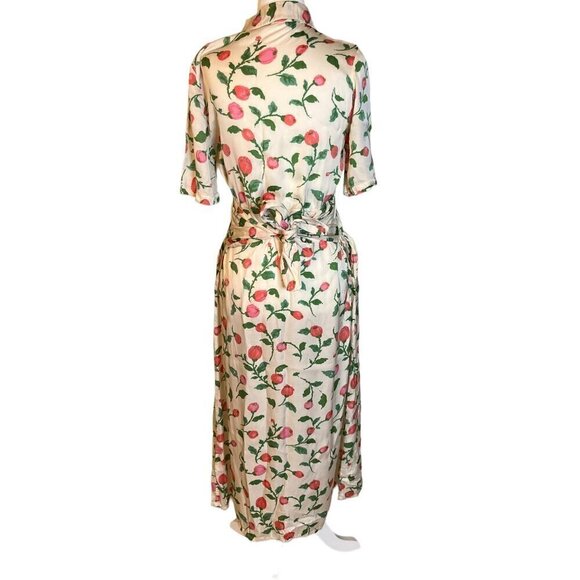 Hofmann Copenhagen Gabriella Shirt Dress in Cream 34 2 Womens Midi Tie - Picture 9 of 15